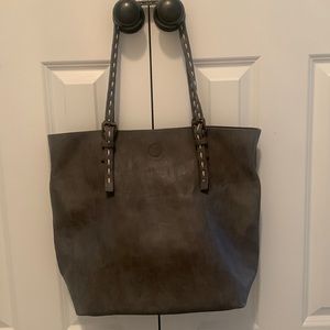 Never used faux leather tote bag